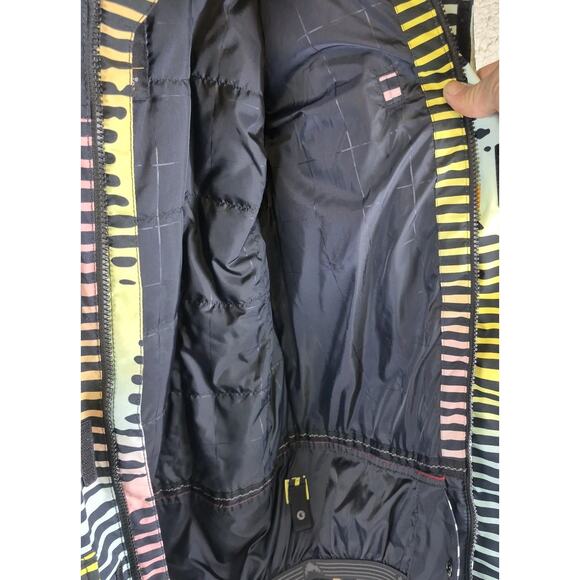 Men’s Burton Large Living Lining Striped Multicolor Snowboard Ski Jacket Coat XS - Picture 8 of 14